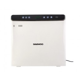Purificator si umidificator de aer Daewoo DAP400 Wi-Fi, putere 75 W, 300 m3/h, filtru HEPA 13, carbon activ, foto catalizator, lampa UV, rezervor apa 2.5 l, senzor inteligent, panou de comanda IMD, Anion, alarma automata, 45 dB, alb